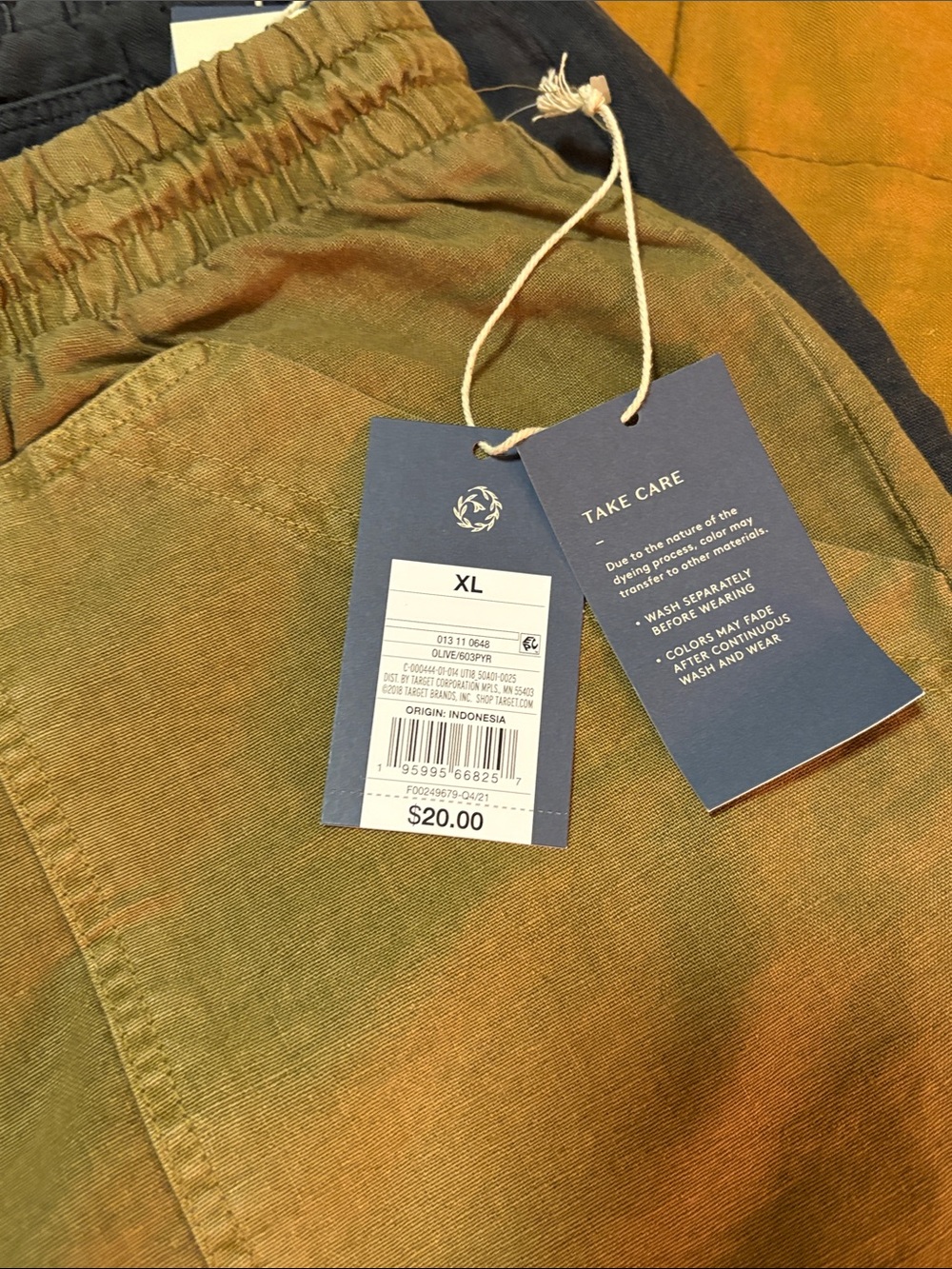 NWT Universal Thread Linen-Blend Pull-On Shorts — Brown, Olive & Black Trio - Picture 3 of 6